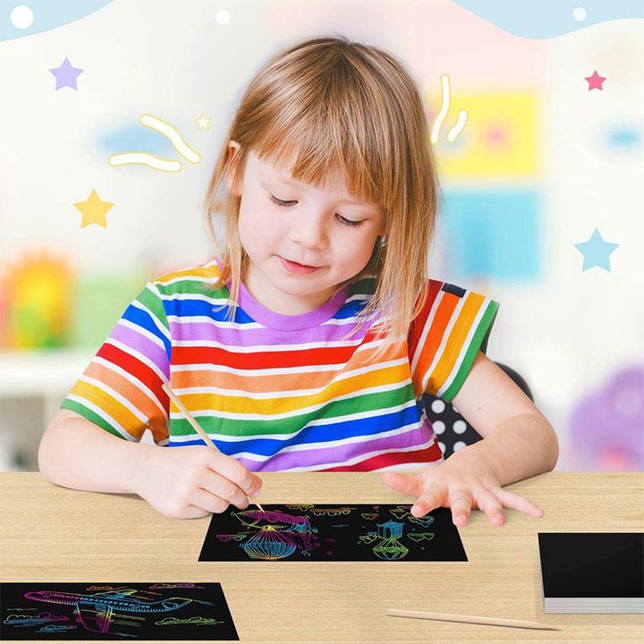 Lisslune | Colorful Rubbing Paper for Kids