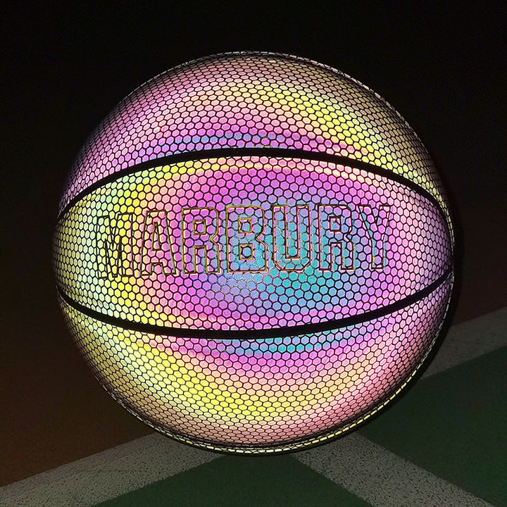 Lisslune | Cool Luminous Basketball, with Standard Size, Soft Leather and Moderate Bounce