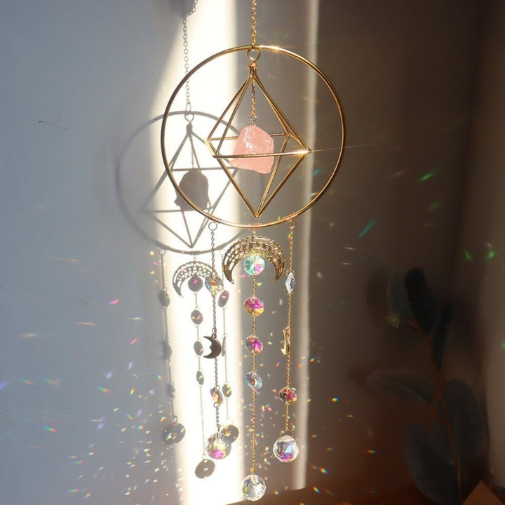 Lisslune | LumiChime Crystal Wind Chime | Harmonious Sounds | Garden & Home Decor | Sparkling Design