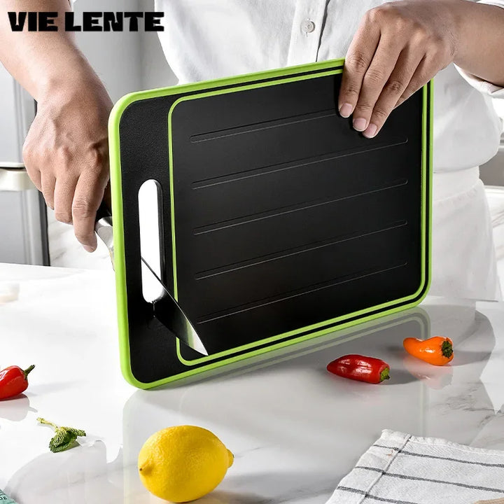 Lisslune | Double-sided cutting board with integrated defrosting plate