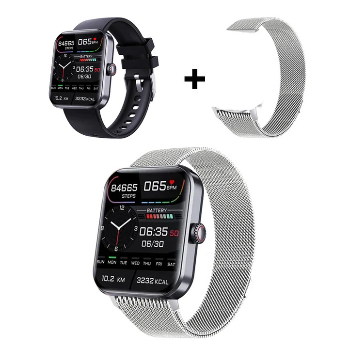Lisslune | [All-day monitoring of heart rate and blood pressure] Smart watch with Bluetooth for fashion