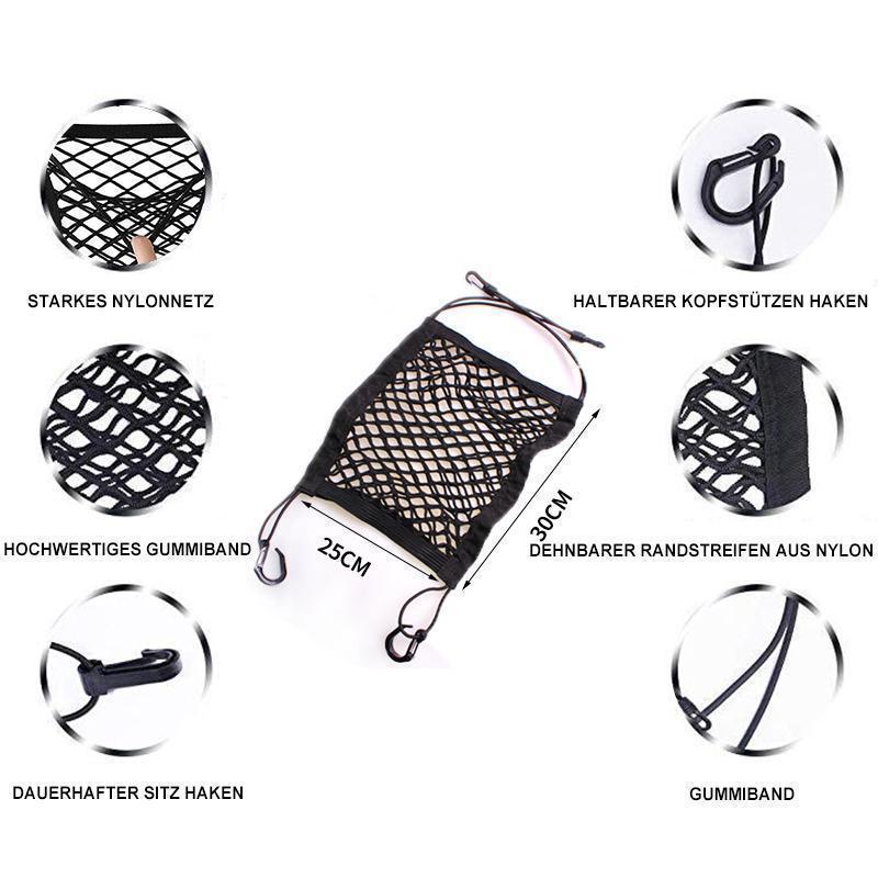 Lisslune | Car Seat Storage Net Hook Organizer