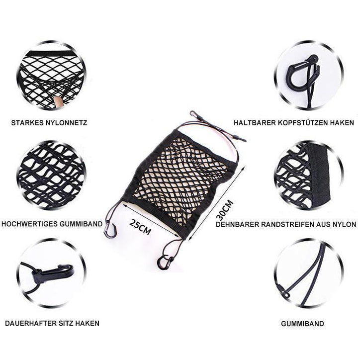 Lisslune | Car Seat Storage Net Hook Organizer