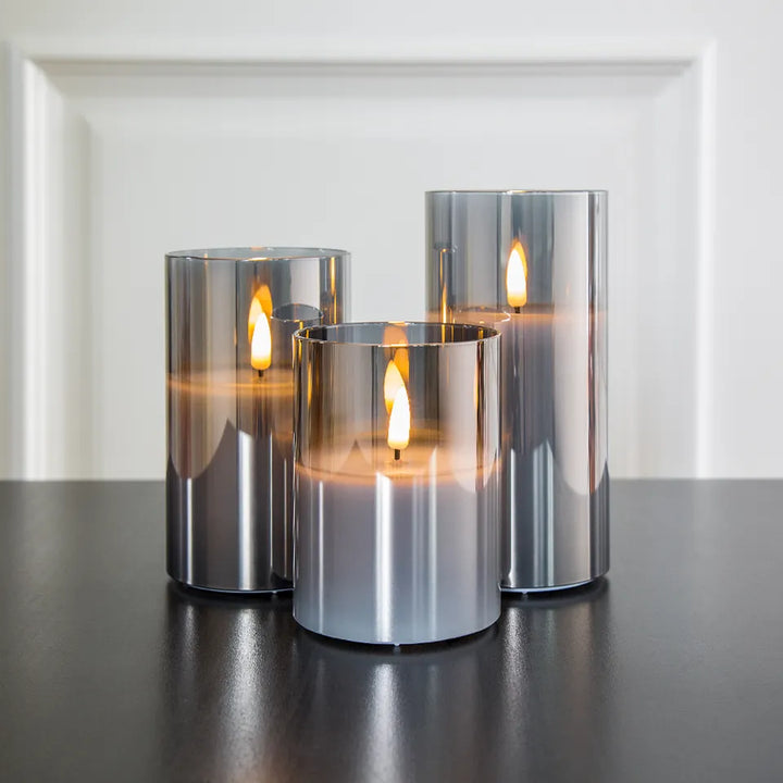 Lisslune | AmberLys Scented Candle in Glass | 1 + 2 FREE