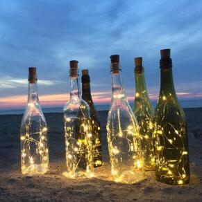Lisslune | LED fairy lights for bottles – decorative lights with wire for creative lighting and DIY projects