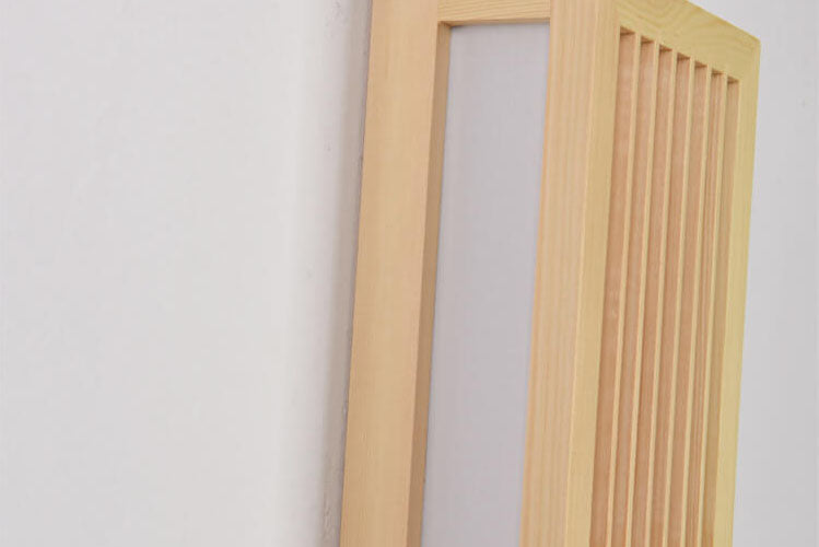 Lisslune | ShizuLight | Japanese Wooden LED Wall Lamp – Minimalist Zen-Inspired Lighting