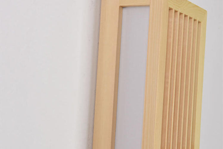 Lisslune | ShizuLight | Japanese Wooden LED Wall Lamp – Minimalist Zen-Inspired Lighting