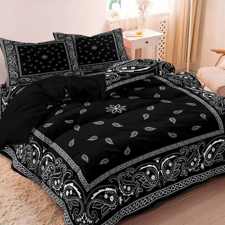 Lisslune | PaisleyAura - Floral Mandala Bedding Set