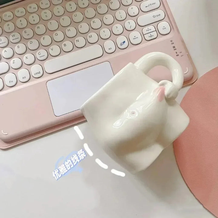 Lisslune | Big Belly Fat Ceramic Coffee Mug