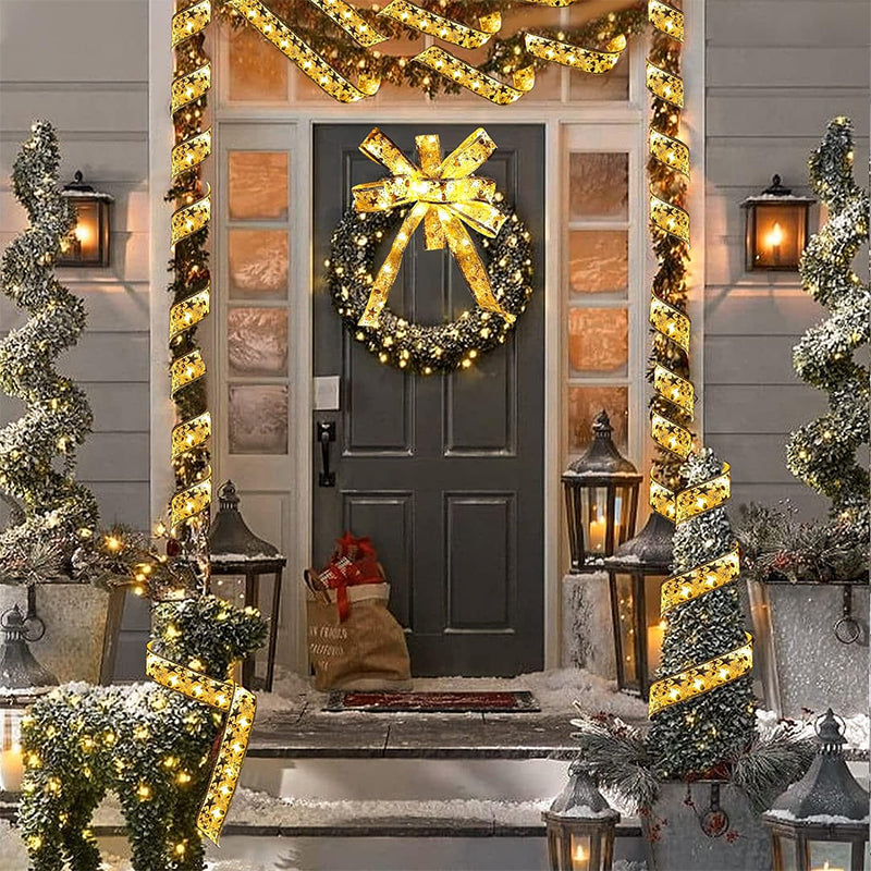 Lisslune | Ribbon Christmas tree decorative lights