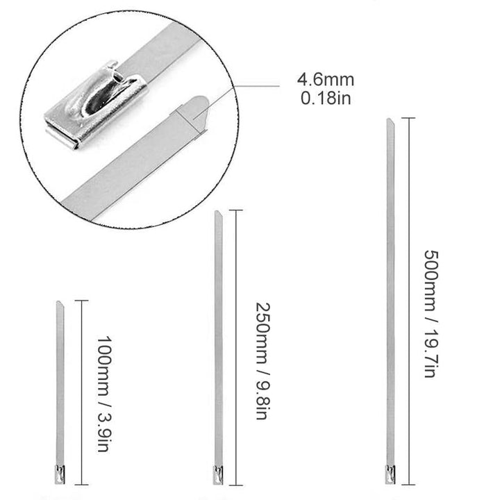 Lisslune | Multi-purpose metal cable ties (100 PIECES)
