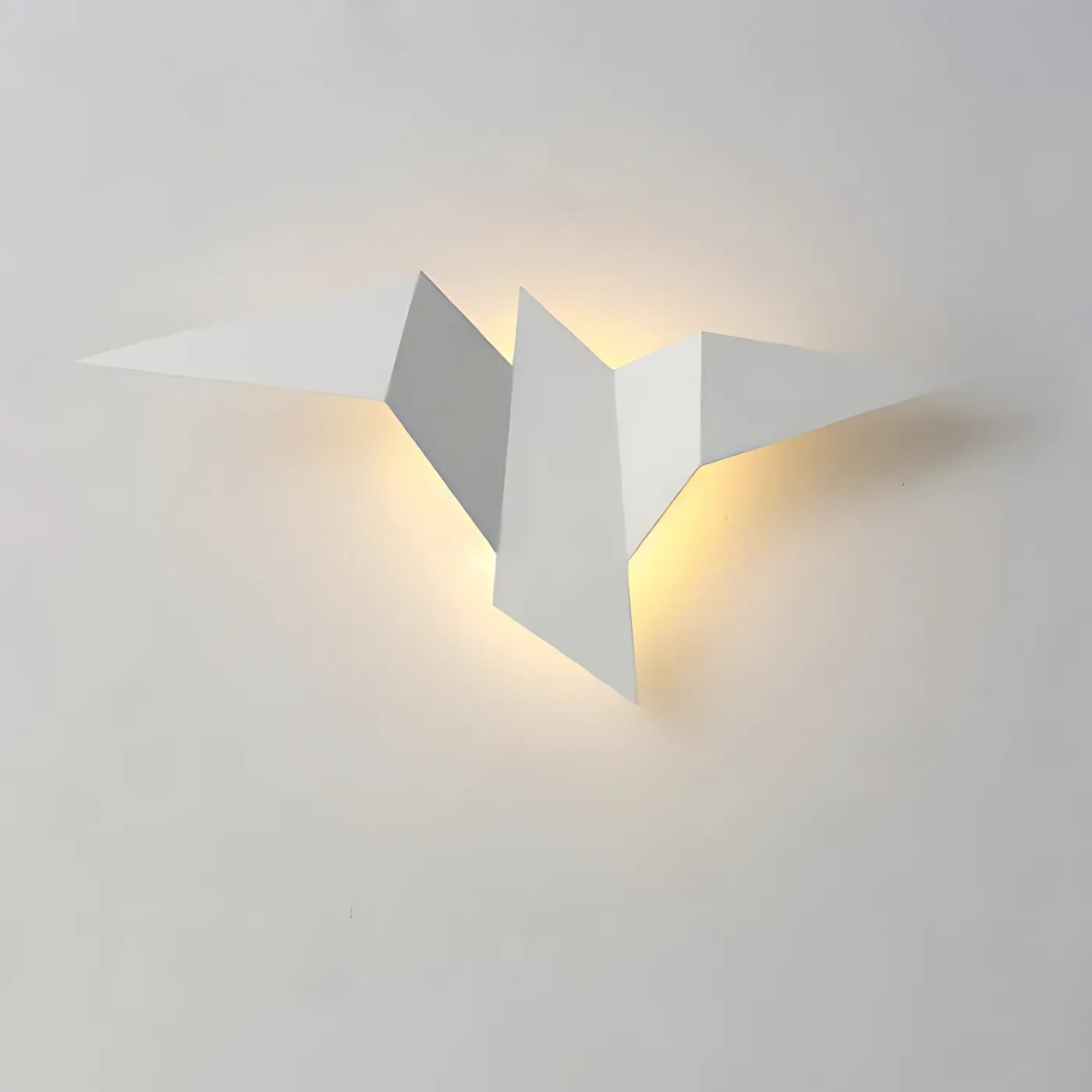Lisslune | Origami Wall Lamp – Unique Wall Lighting in Japanese Style for Living Room and Bedroom