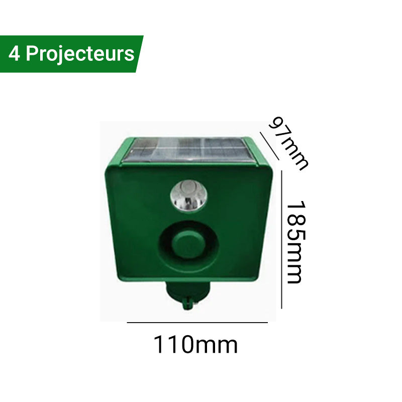 Lisslune | Solar-Warning Lamp Anti-Bête with High Volume