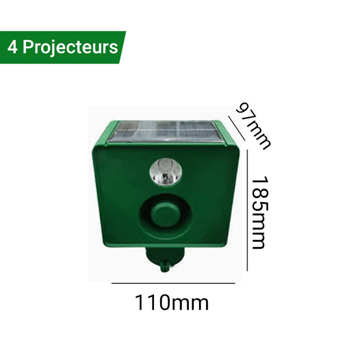 Lisslune | Solar-Warning Lamp Anti-Bête with High Volume