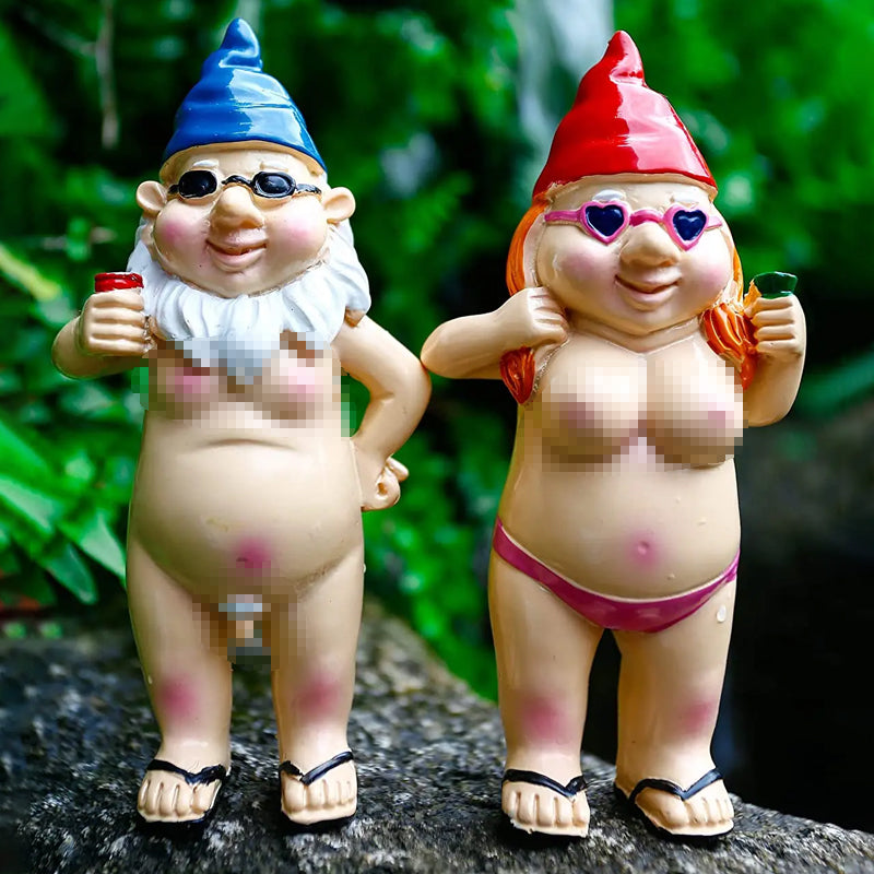 Lisslune | Cheeky Garden Gnome Funny Statue