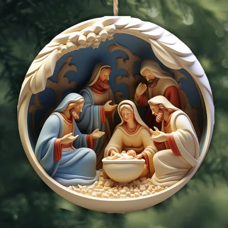 Lisslune | Crib Christmas Ornament