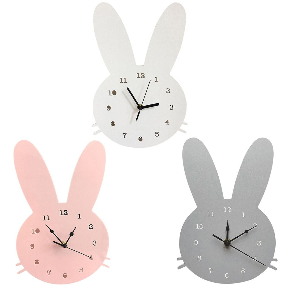 Lisslune | HopTock - Beautiful Rabbit Wall Clock for Playgrounds