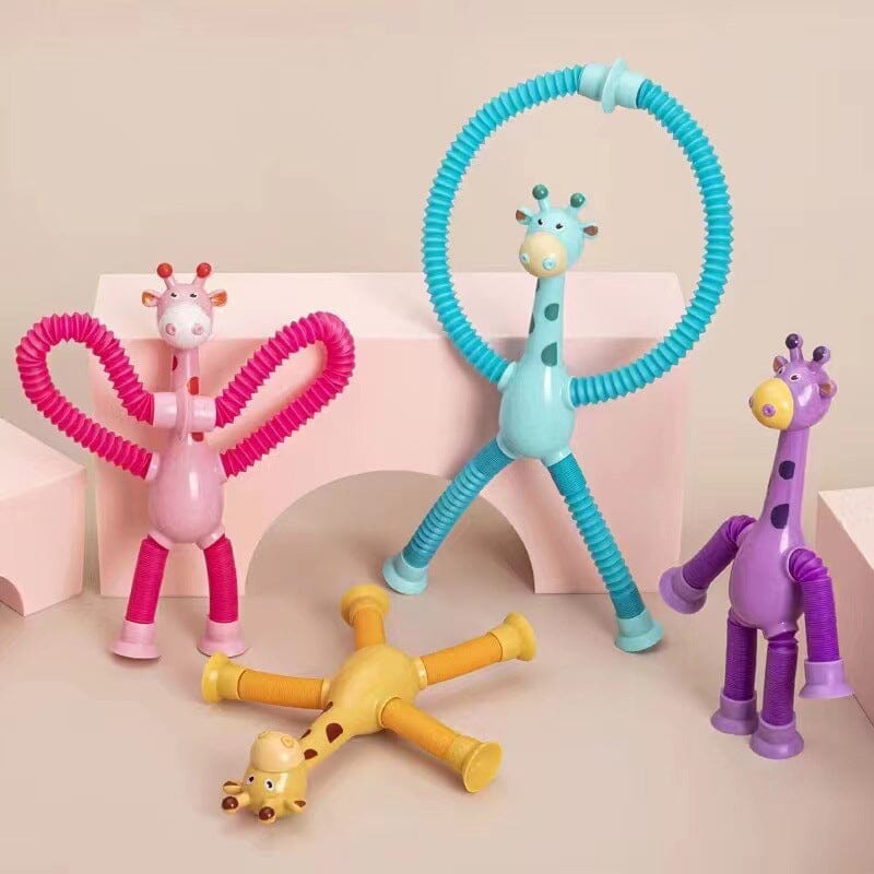 Lisslune | Telescopic Suction Cup Giraffe Toy