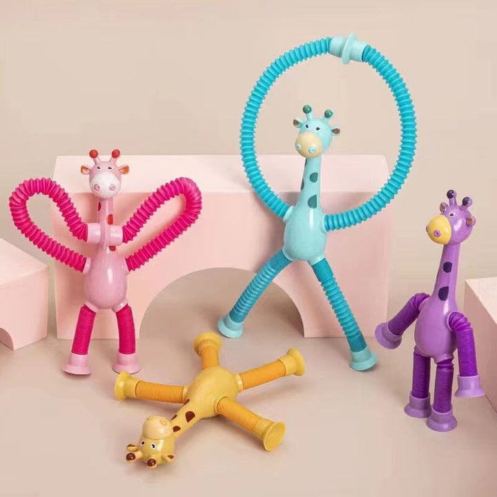 Lisslune | Telescopic Suction Cup Giraffe Toy