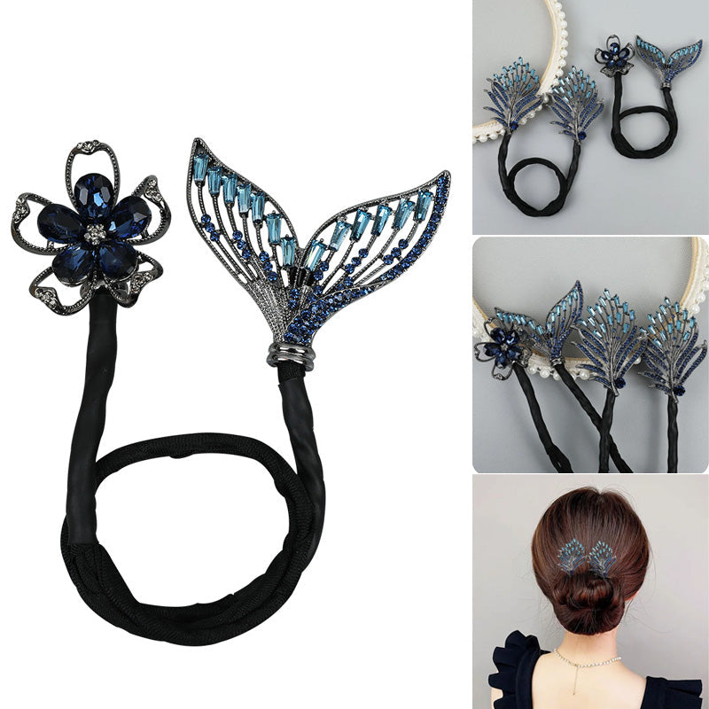 Lisslune | Rhinestone Flower Hair Clip