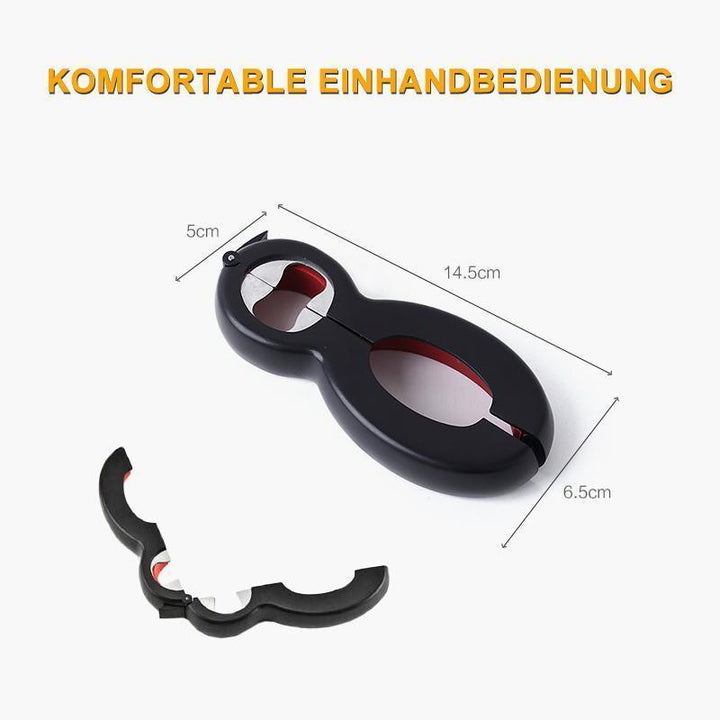 Lisslune | 6 in 1 Multifunctional Portable Bottle Opener