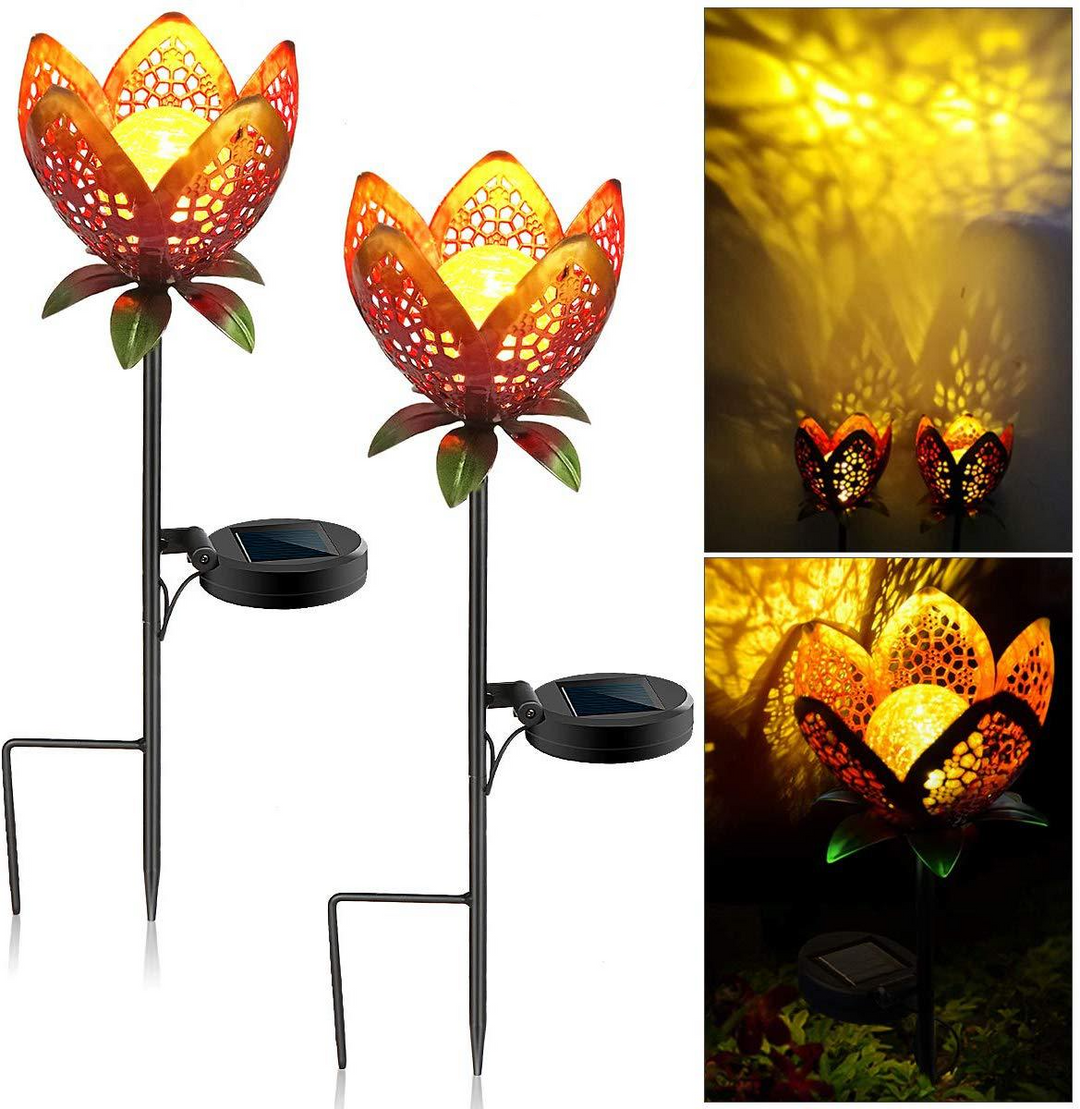 Lisslune | Solar Garden Light Lotus Flower – Decorative LED Outdoor Lighting for Garden and Yard