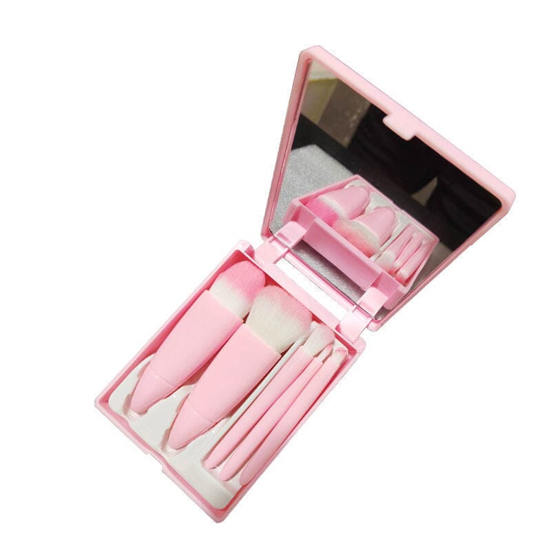 Lisslune | Portable Makeup Brush with Mirror