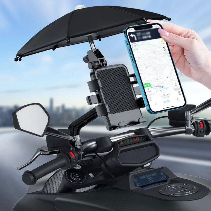 Lisslune | Motorcycle Phone Holder with Umbrella