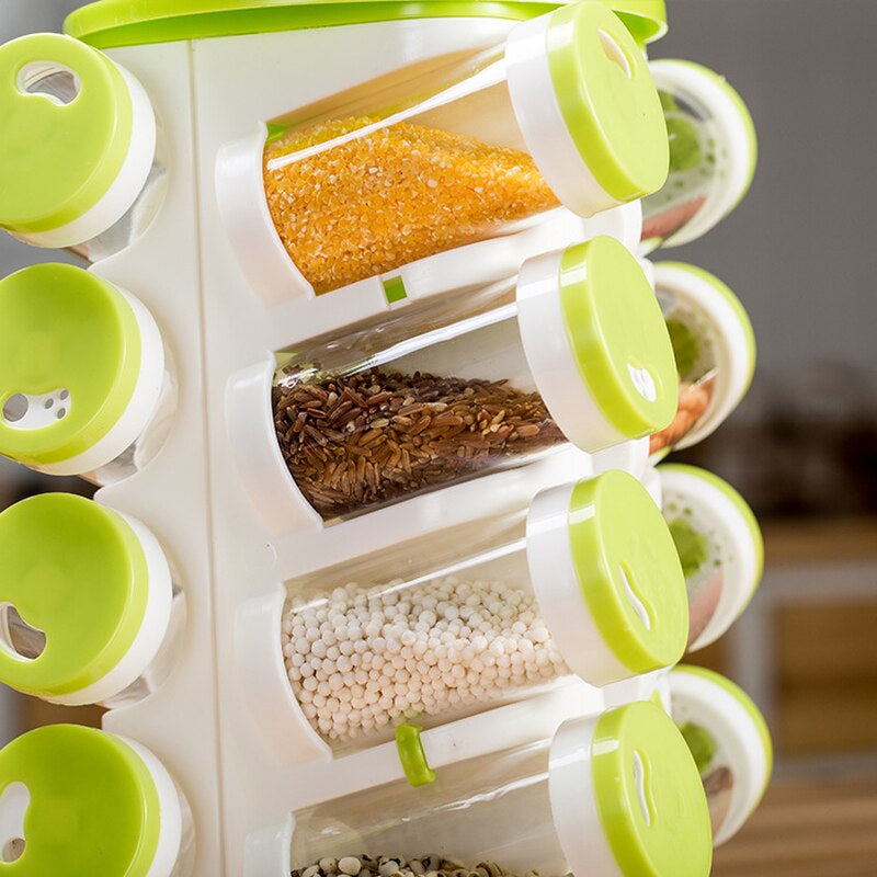 Lisslune | 360 Rotating Spice Organizer Rack