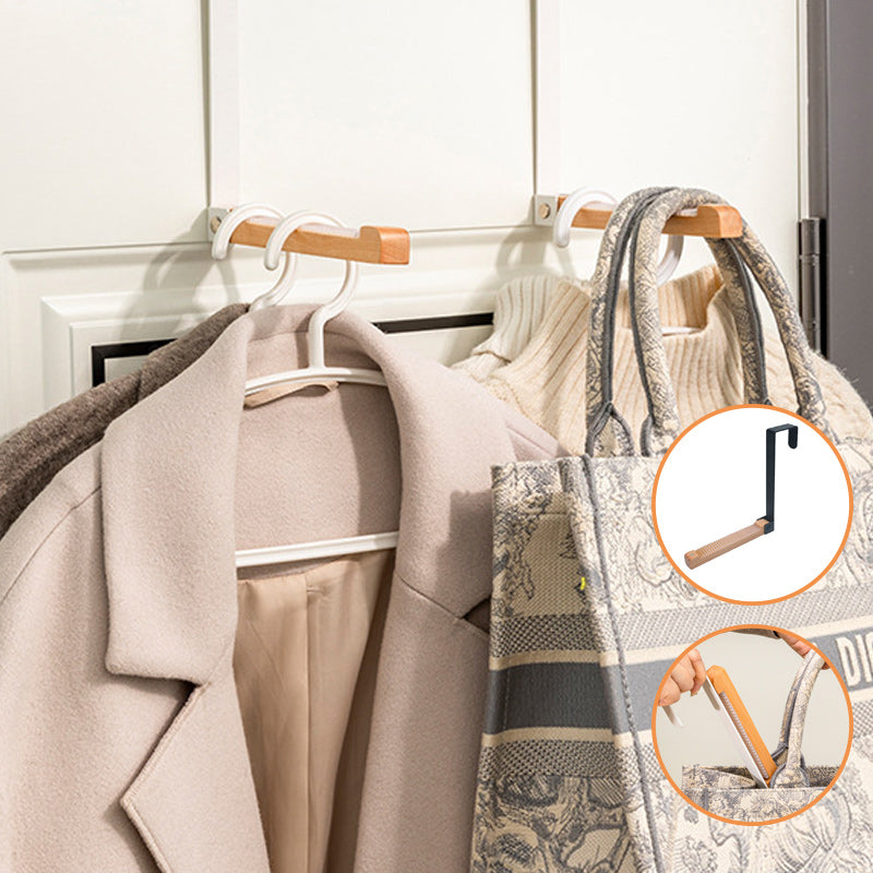 Lisslune | Folding Wood Over The Door Hooks