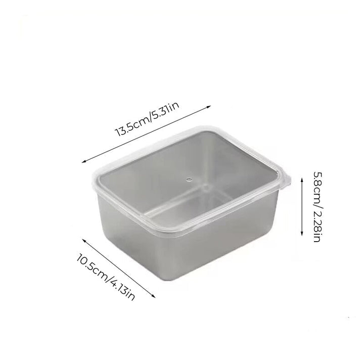 Lisslune | Stainless steel square plate (with lid)