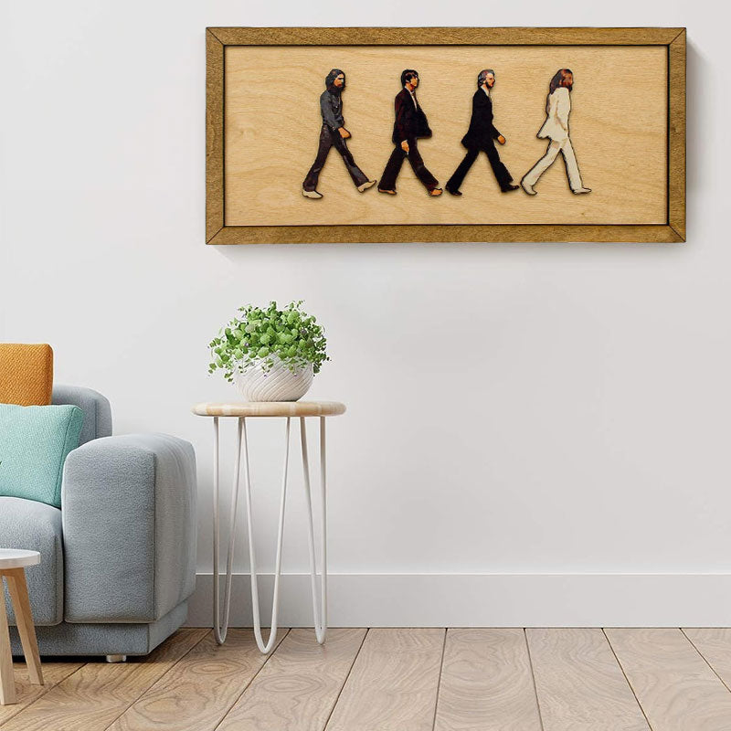 Lisslune | Framed Abbey Road Portrait of the Beatles