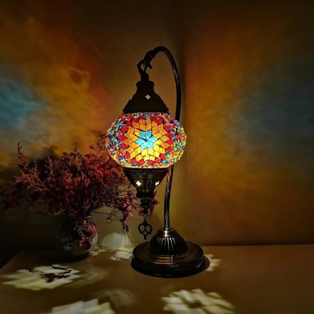 Lisslune | VibrantStyle - colorful glass mosaic lamp