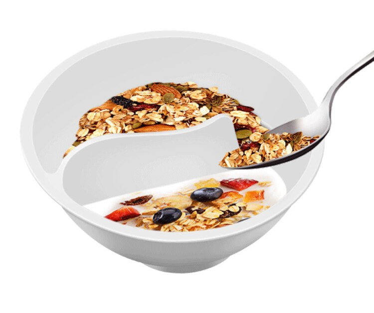 Lisslune | Creative Separated Double Bowls With Handle
