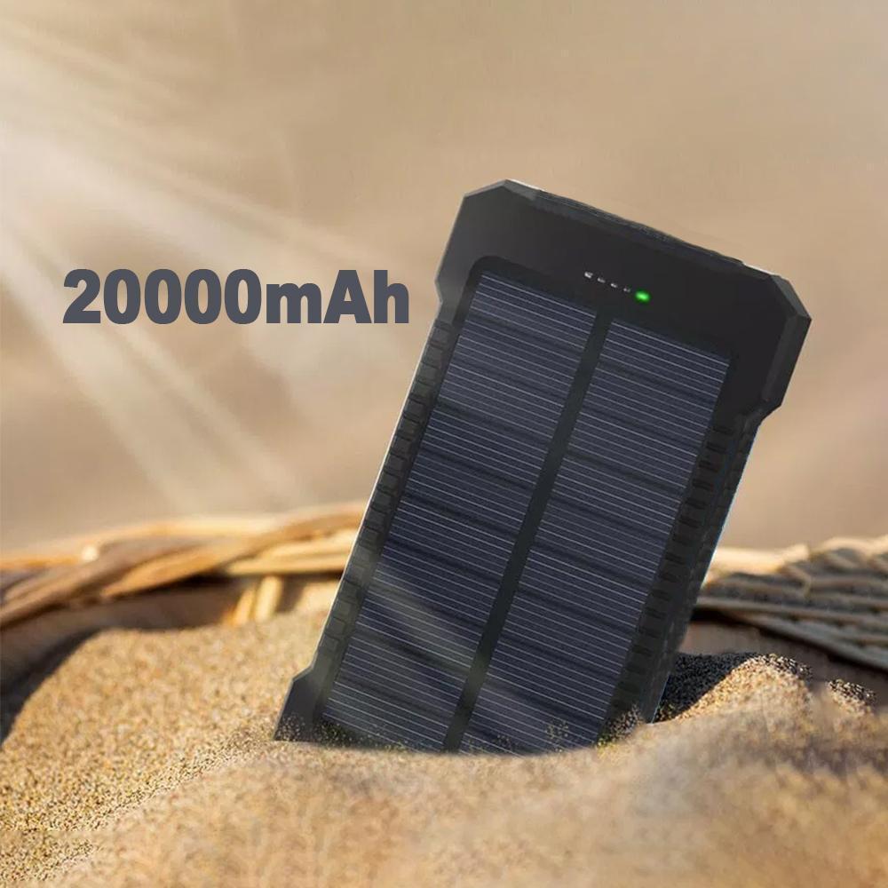 Lisslune | Waterproof Solar Energy Bank with Flashlight