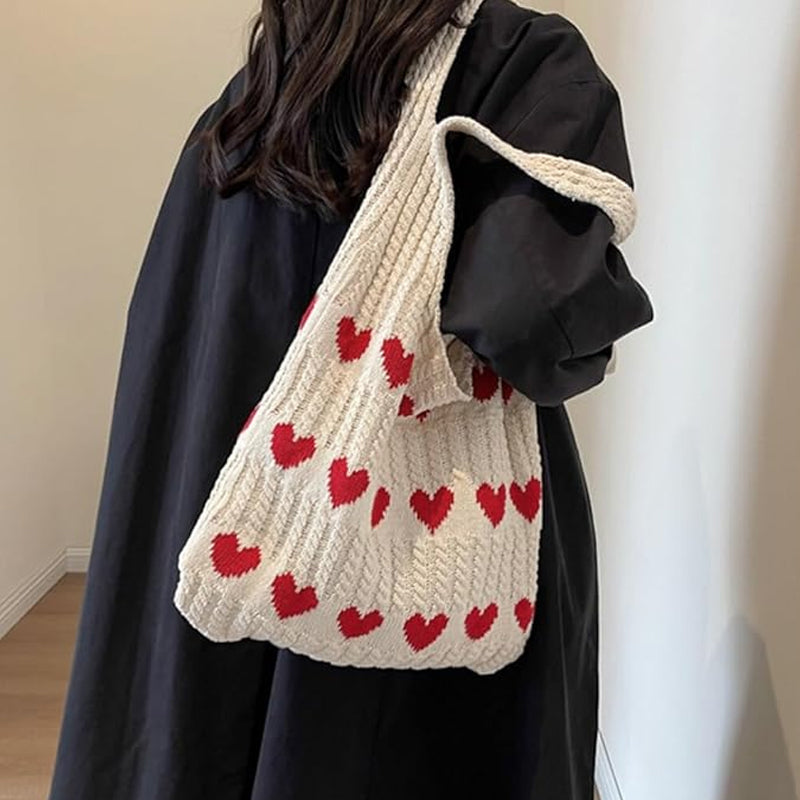 Lisslune | Knit Love Tote Bag