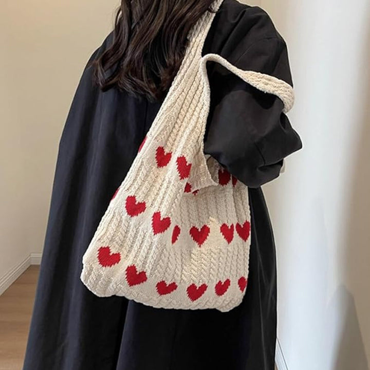 Lisslune | Knit Love Tote Bag