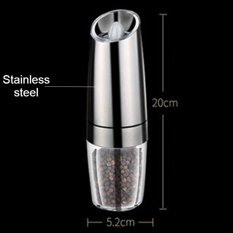 Lisslune | Electric Salt and Pepper Grinder, with Adjustable and Auto On/Off Design, for Pepper, Salt, Bean & More