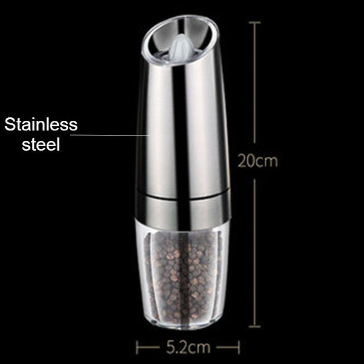 Lisslune | Electric Salt and Pepper Grinder, with Adjustable and Auto On/Off Design, for Pepper, Salt, Bean & More