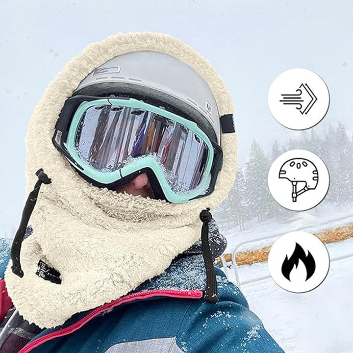 Lisslune | Ski mask with Sherpa hood