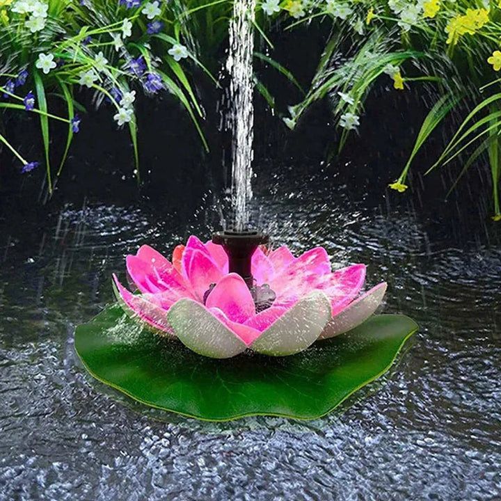 Lisslune | Lotus-shaped solar fountain pond decoration