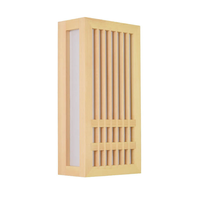Lisslune | ShizuLight | Japanese Wooden LED Wall Lamp – Minimalist Zen-Inspired Lighting