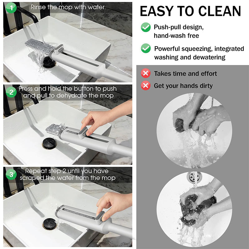 Lisslune | Portable Self-Squeeze Mini Mop