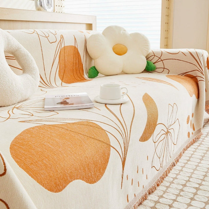 Lisslune | Floral Essence Chenille Sofa Wrap