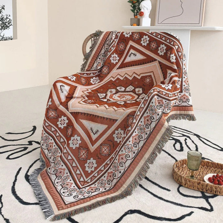 Lisslune | Bohemian Desert Mirage Throw Blanket