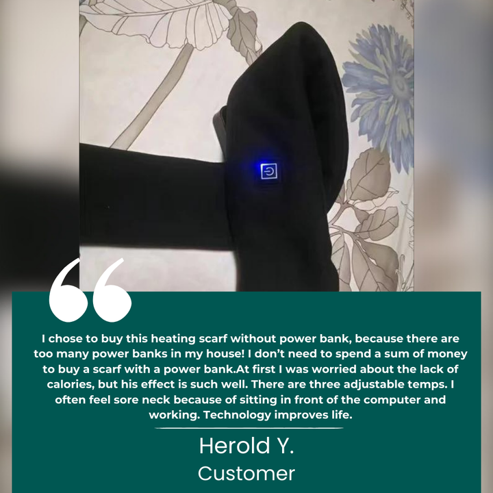 Lisslune | WarmFlex™ Heated Wrap for Neck | Heated Scarf for UK Winters