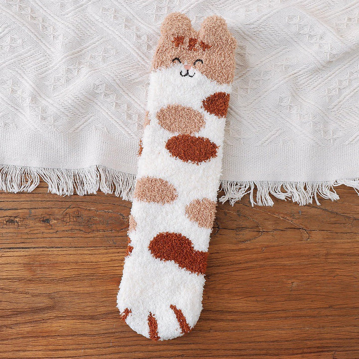 Lisslune | Fuzzy Socks with Cat Paws