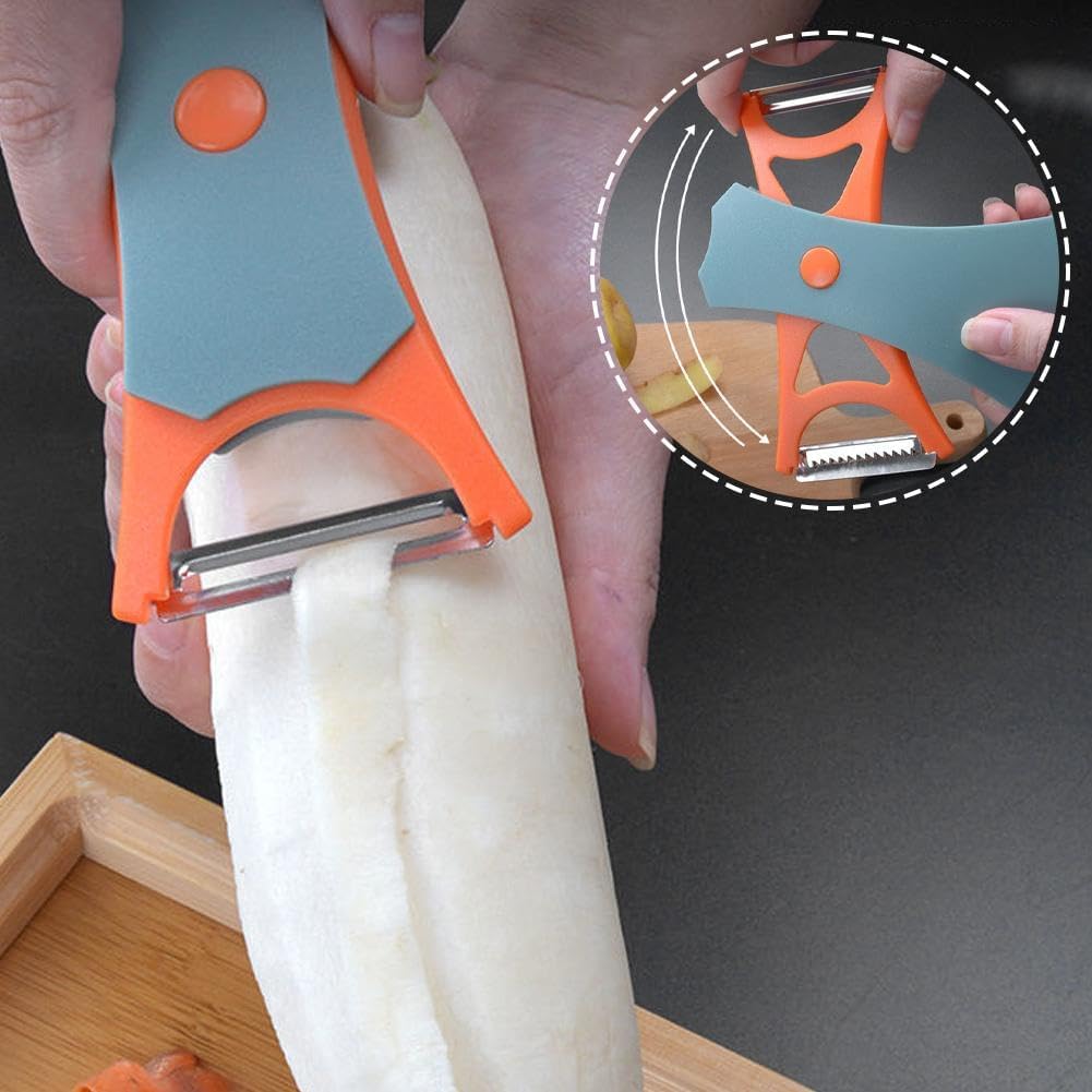 Lisslune | TwinPeel - Multifunctional Fruit and Vegetable Peeler with Grater