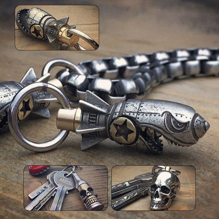 Lisslune | Shark Rocket Bomb Keychain
