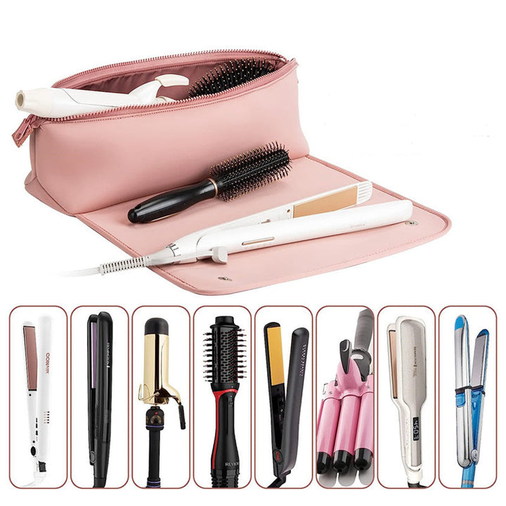Lisslune | Hair tools travel bag and heat-resistant mat